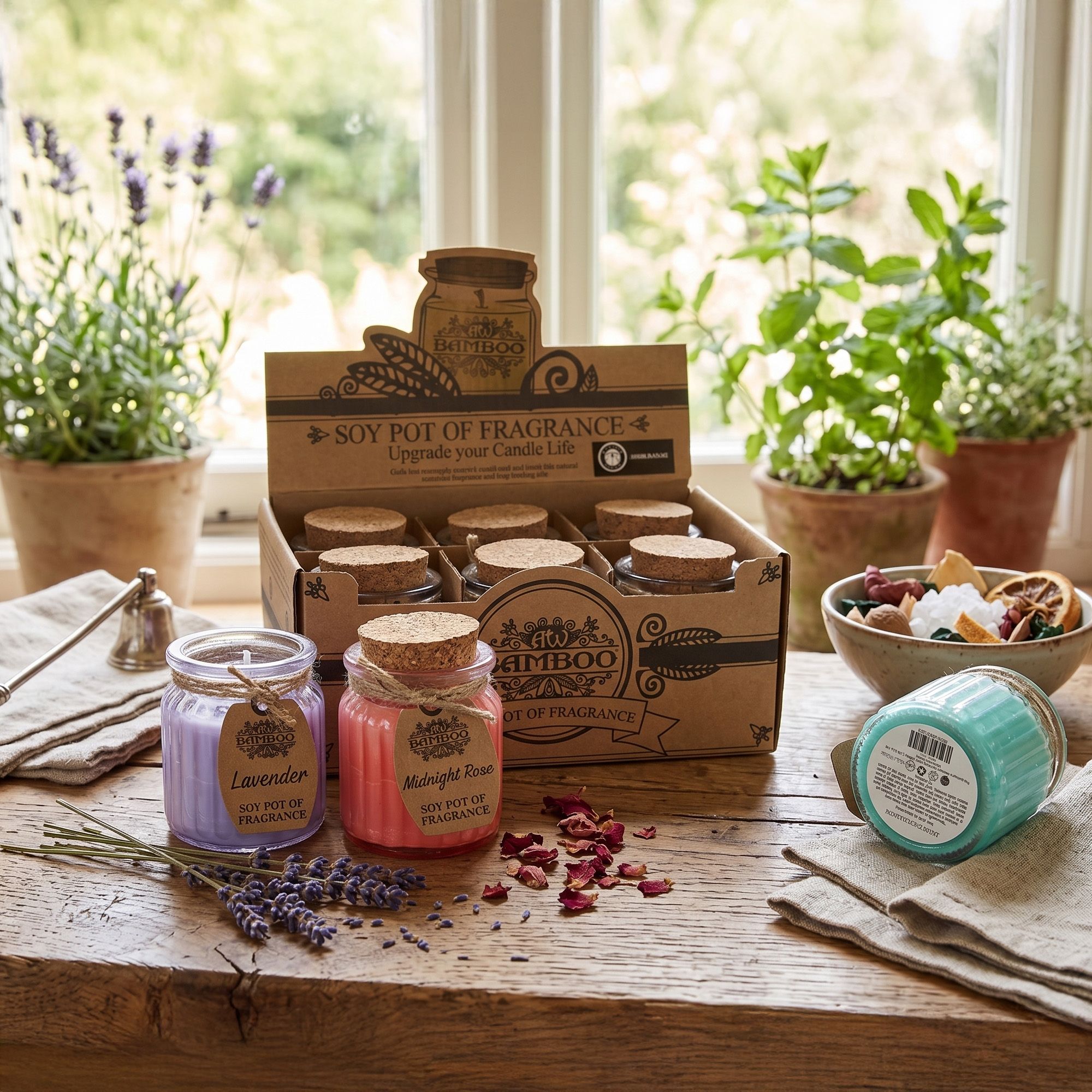 Wholesale Soy Pot of Fragrance Candles