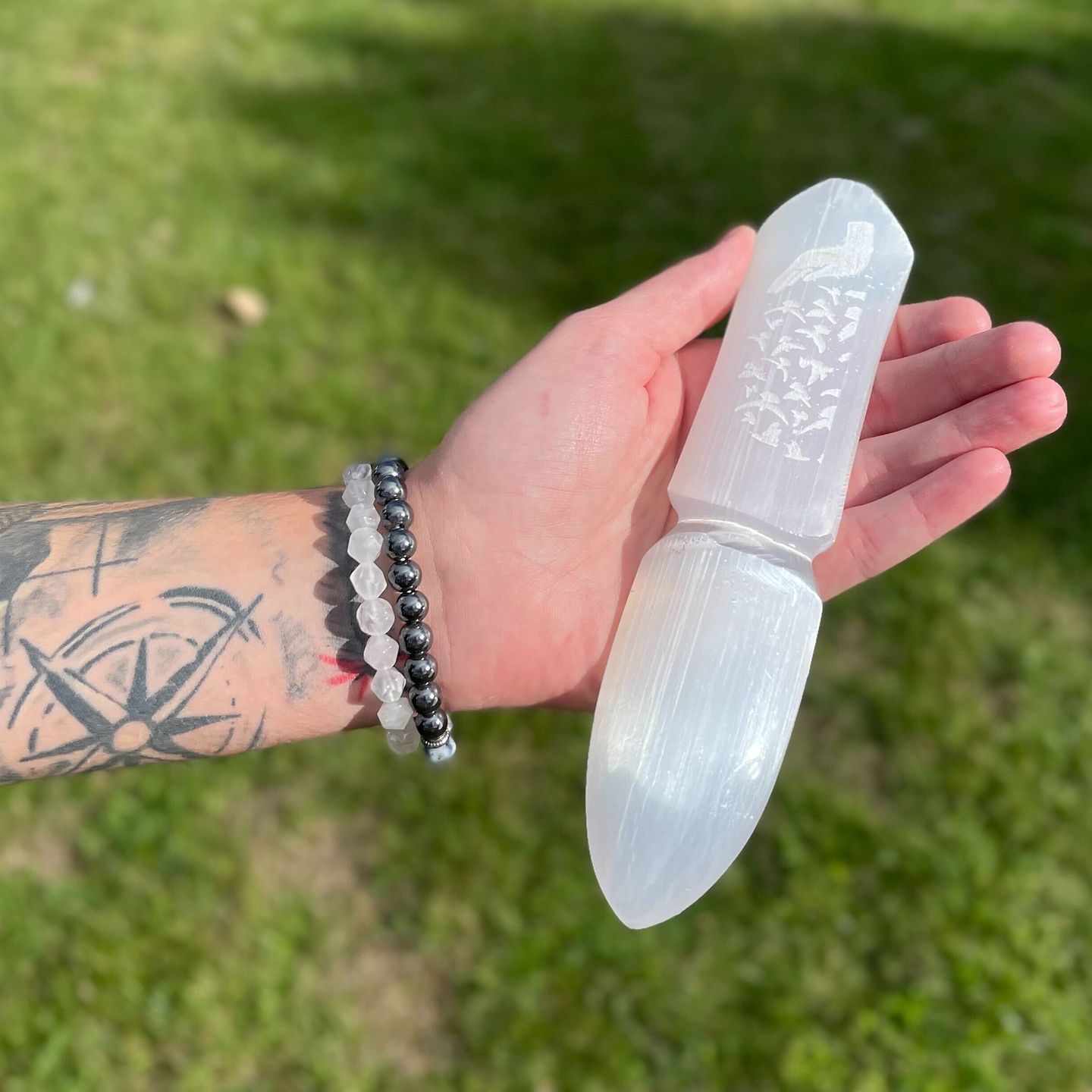 Selenite Ceremonial Knives