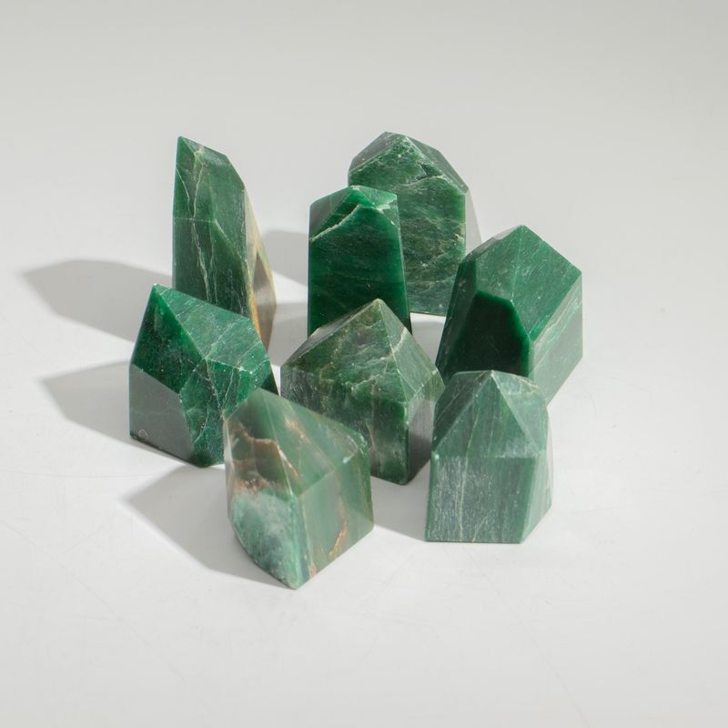 Bulk Gemstone Points approx 5cm (0.4KG) - Indian Jade (approx 8 pieces)