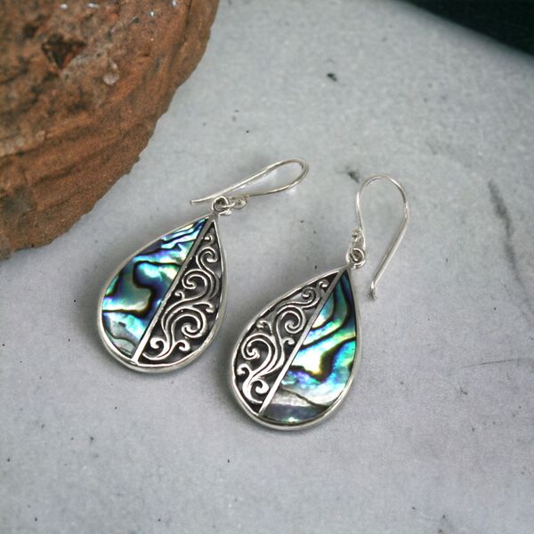 Shell & Silver Earings