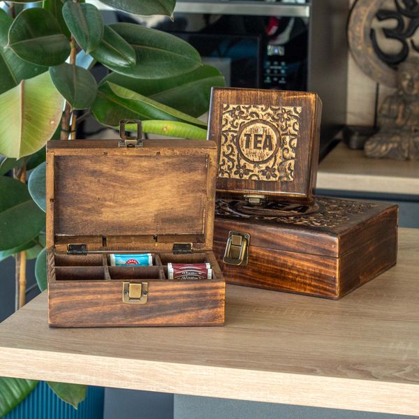 Mango Carved Tea Boxes