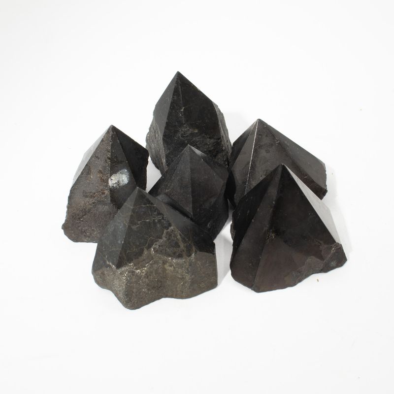 Bulk Gemstone Top Polished Points - Indian Tourmaline (approx 5-6 pieces)