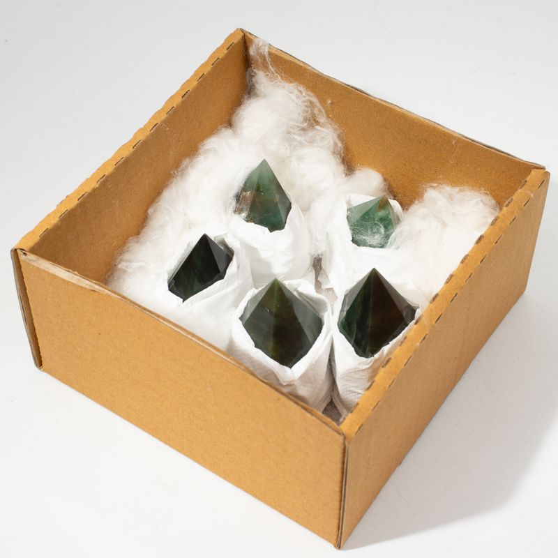 Bulk Gemstone Top Polished Points -Green Aventurine (approx 5-6 pieces)