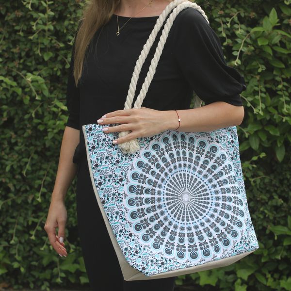 Rope Handle Mandala Bag