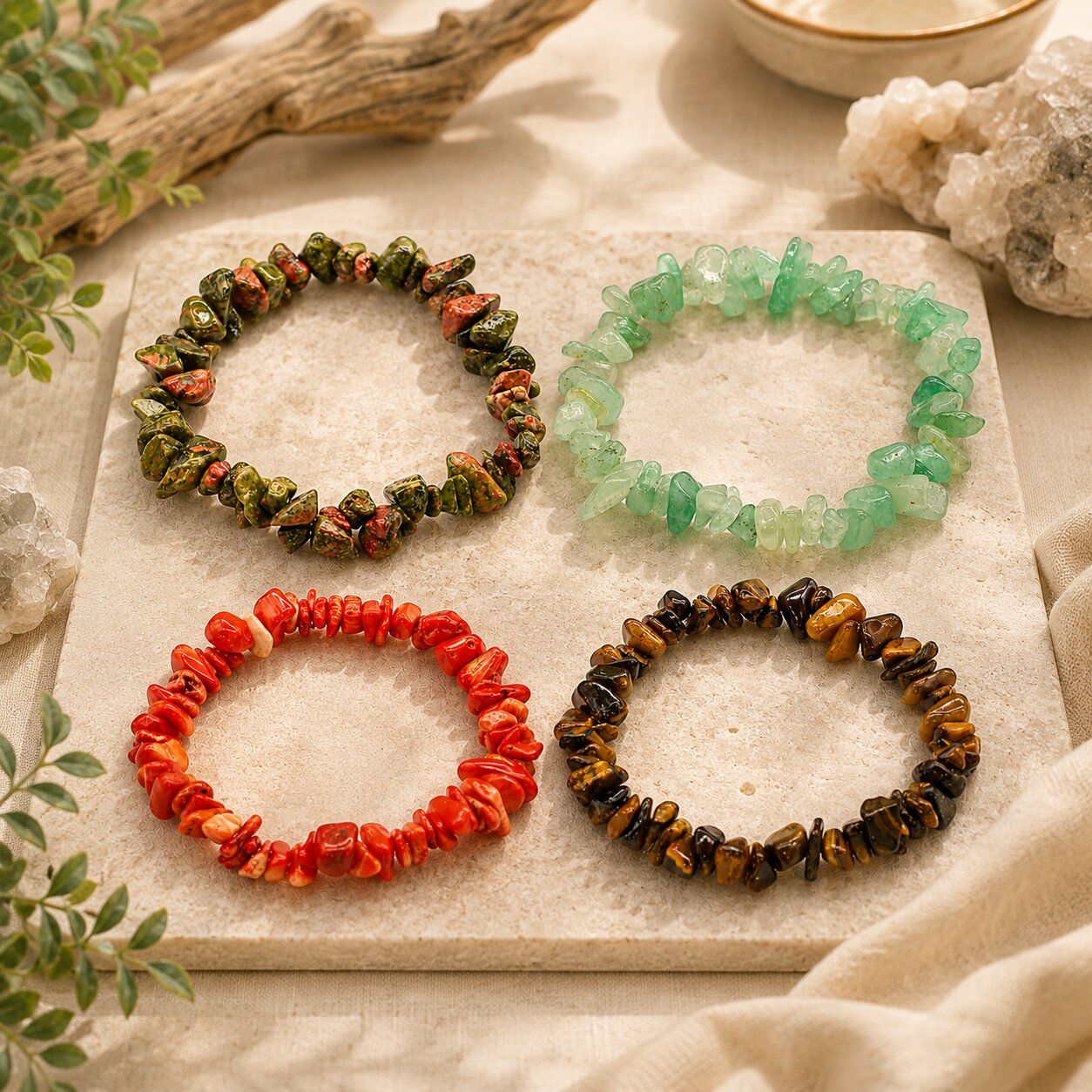 Wholesale Chip Stone Bracelets