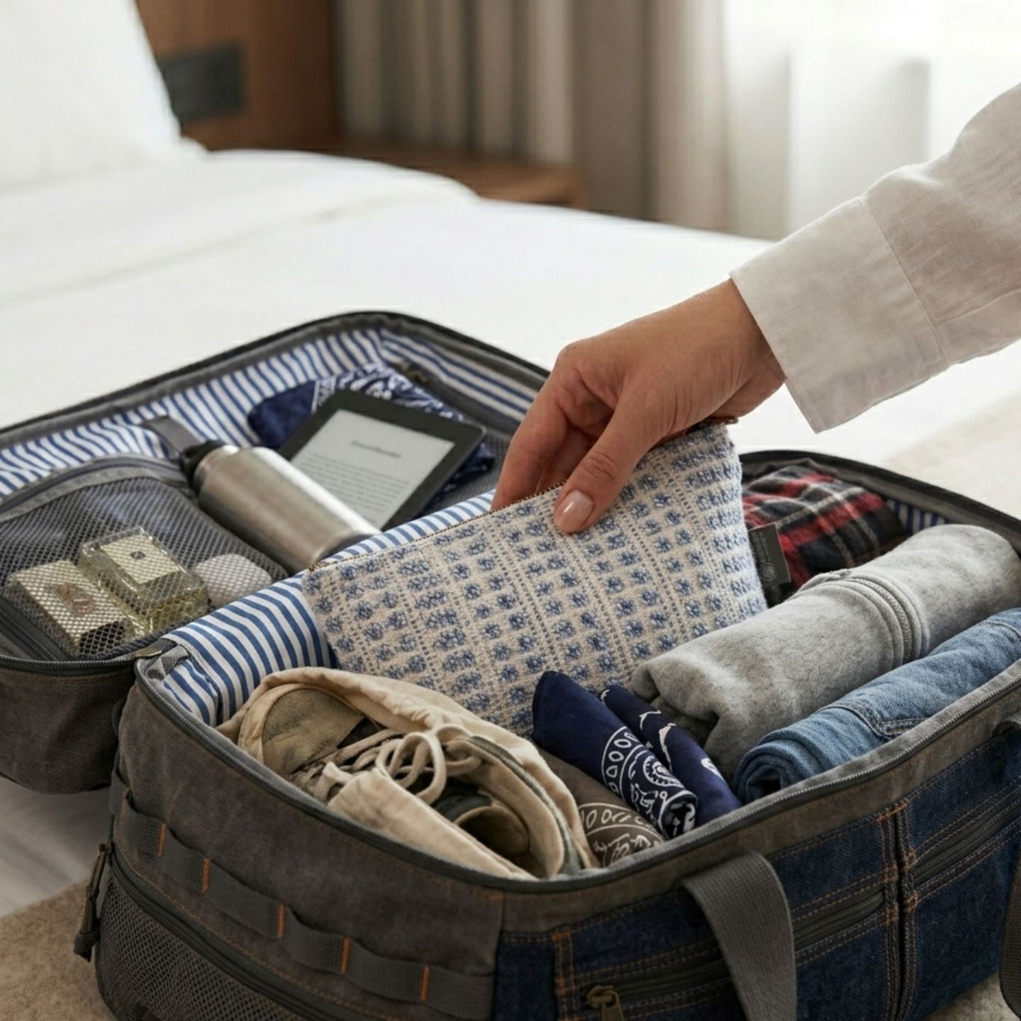 Nomad Sari Indian Jacquard Toiletry Bags