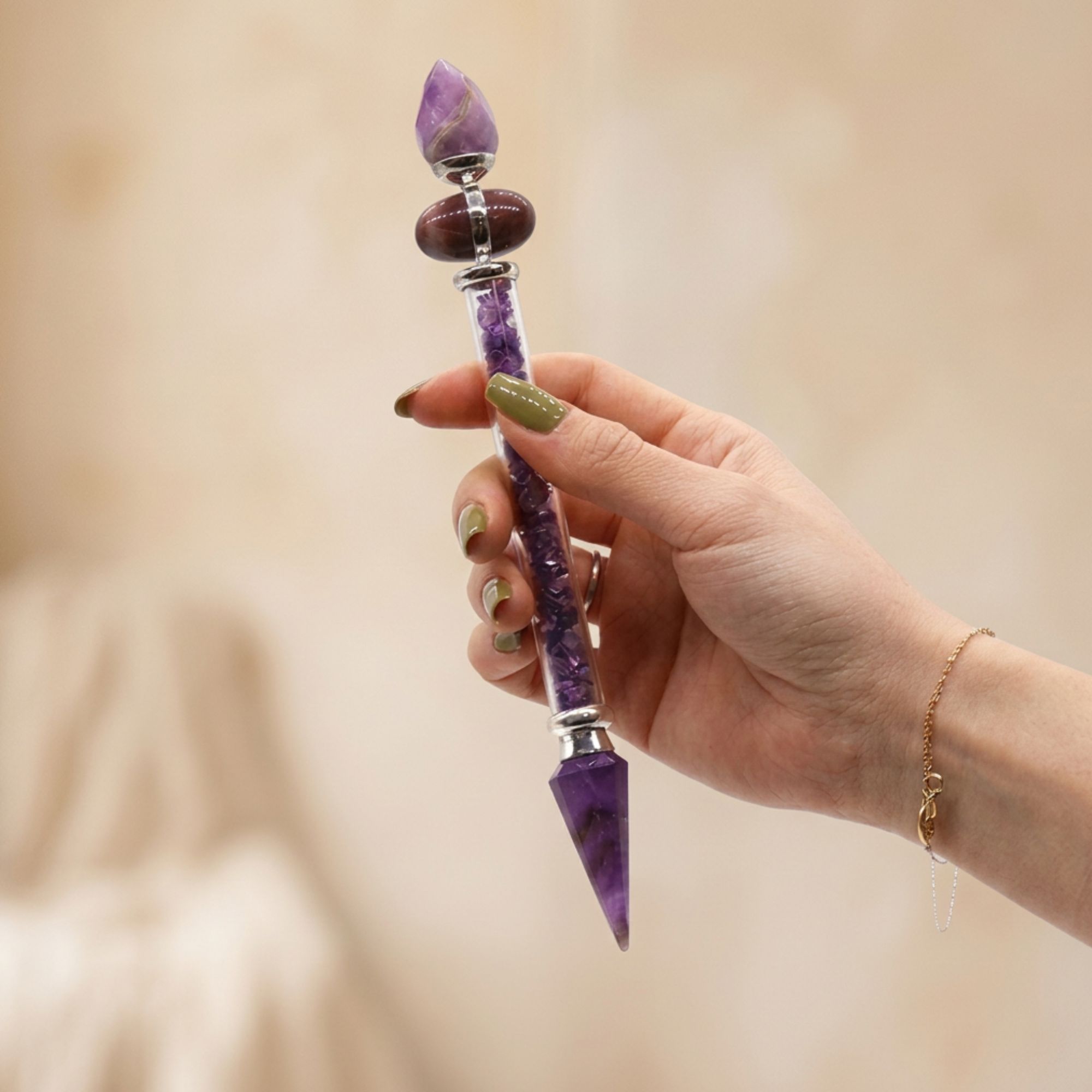 Gemstone Shiva Lingam Magic Wands