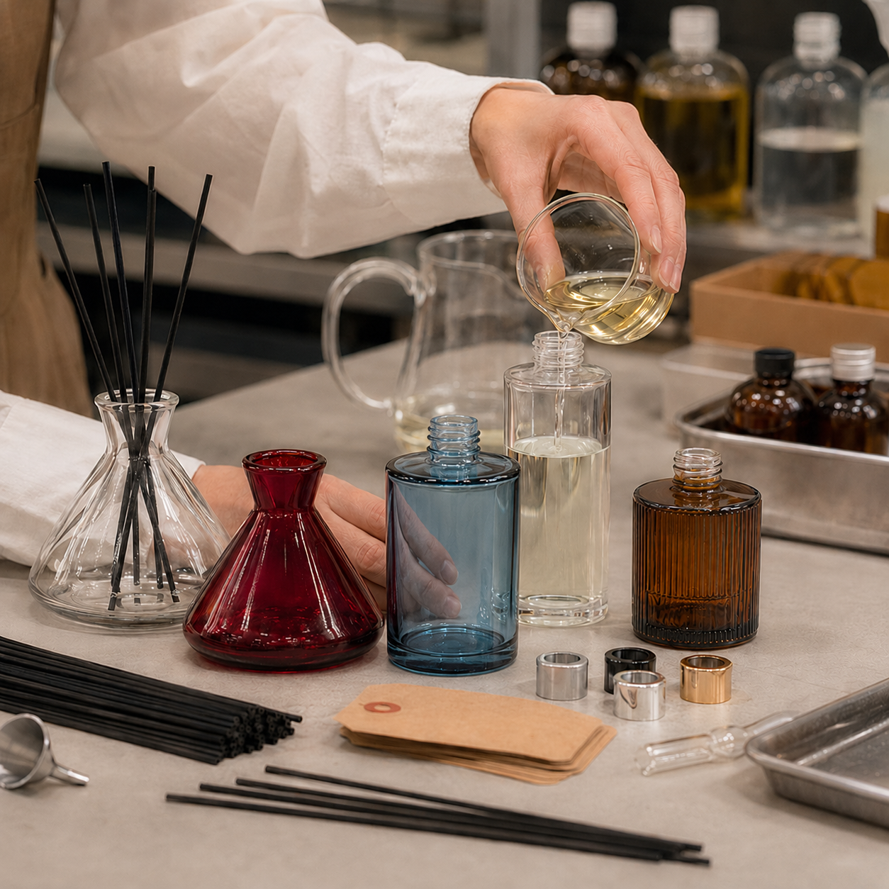 Glass Reed Diffuser Bottles