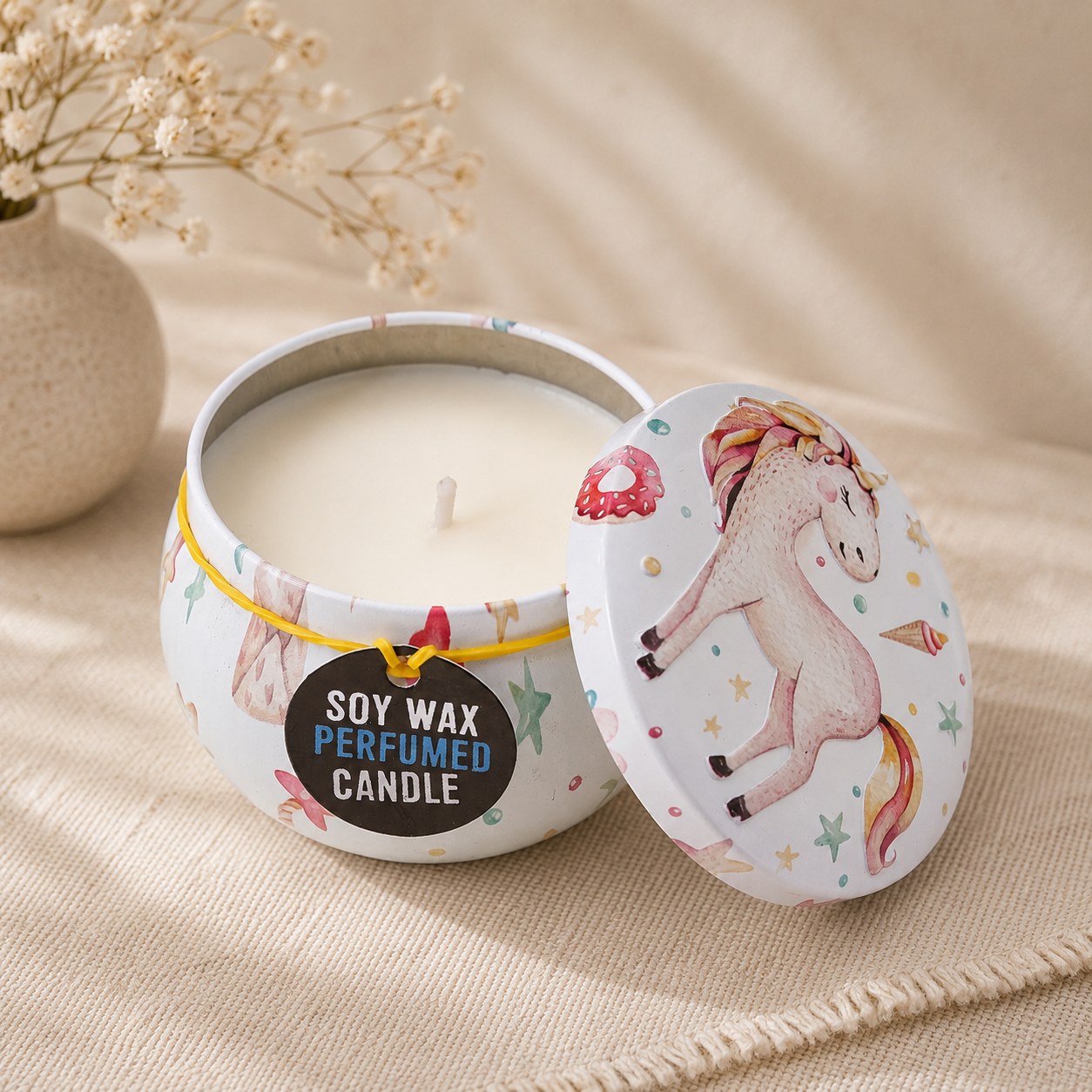 Art Tin Candles