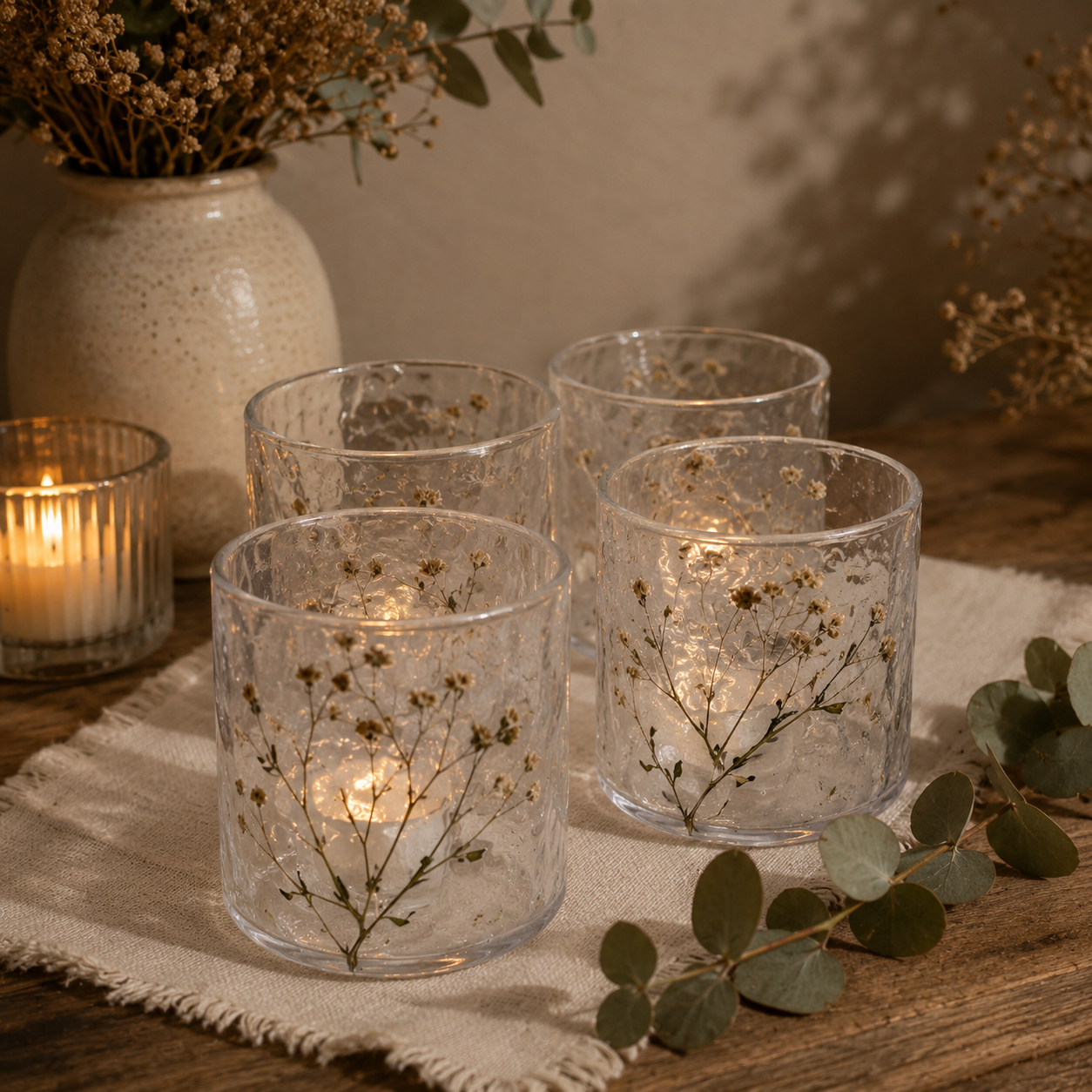 Natural Floral Glass