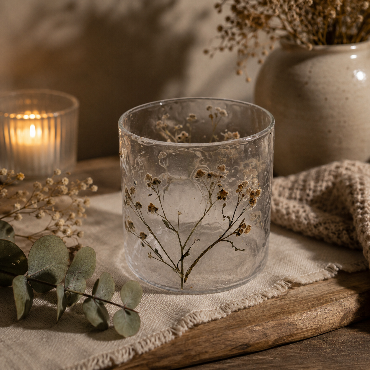 Natural Floral Glass