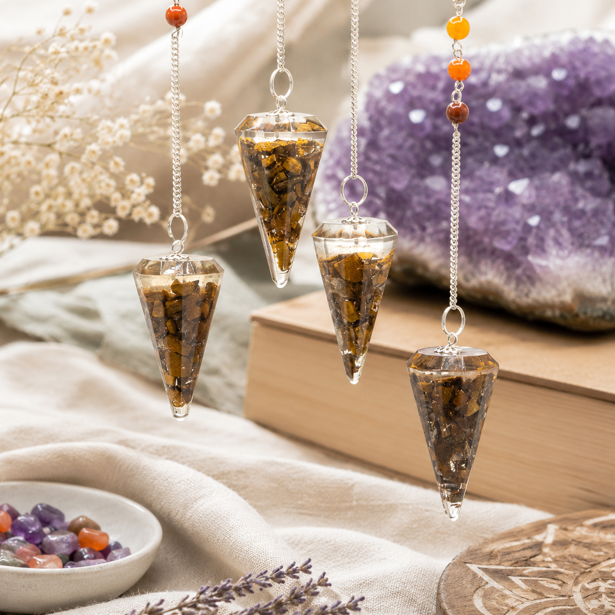 Orgonite Power Chakra Pendulum