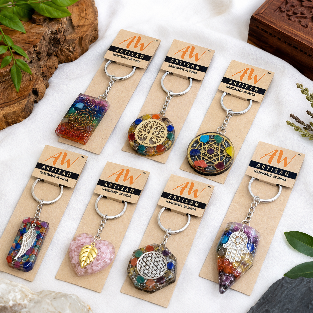 Orgonite Power Keyring
