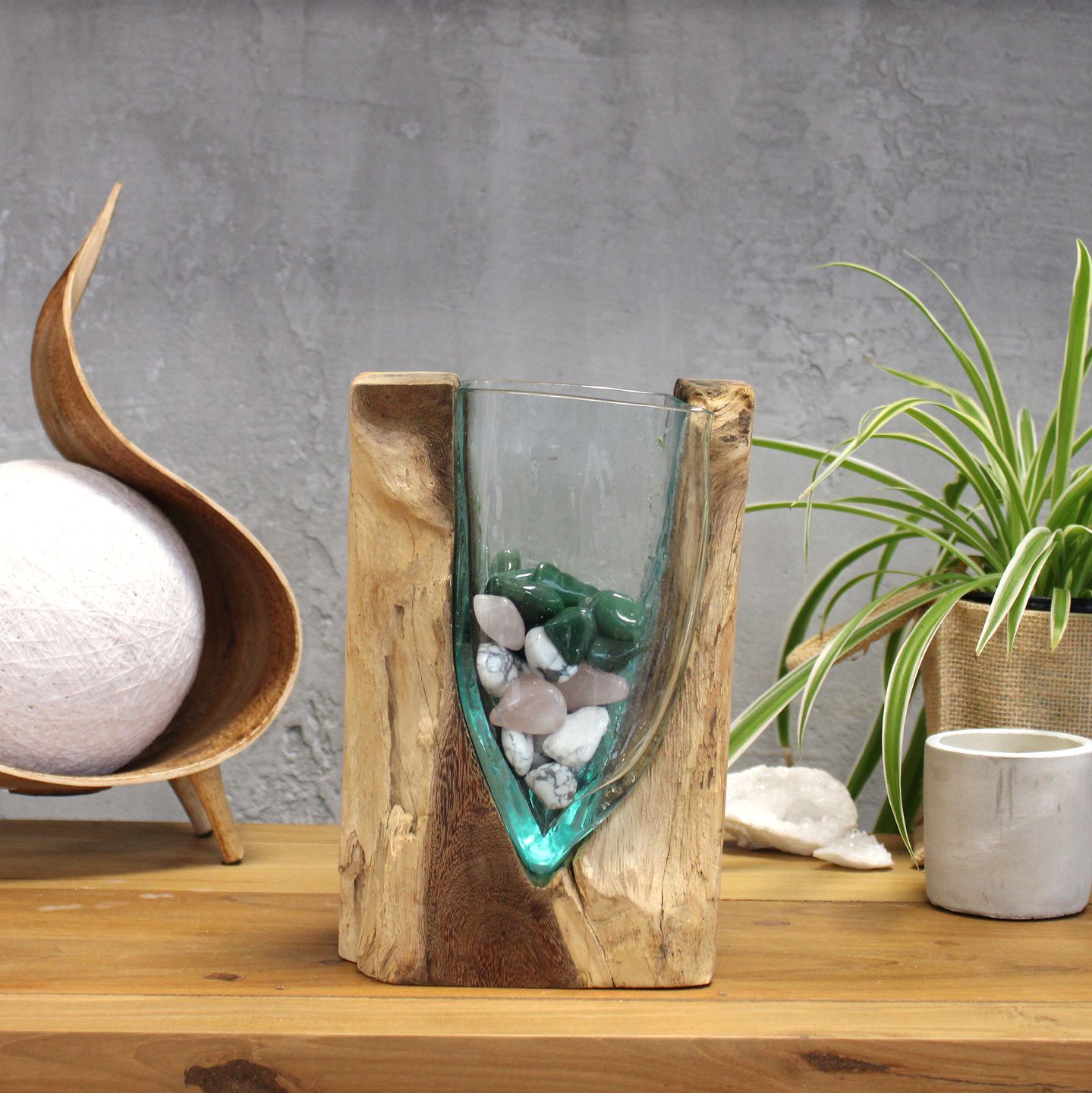 Molten Glass on Wood