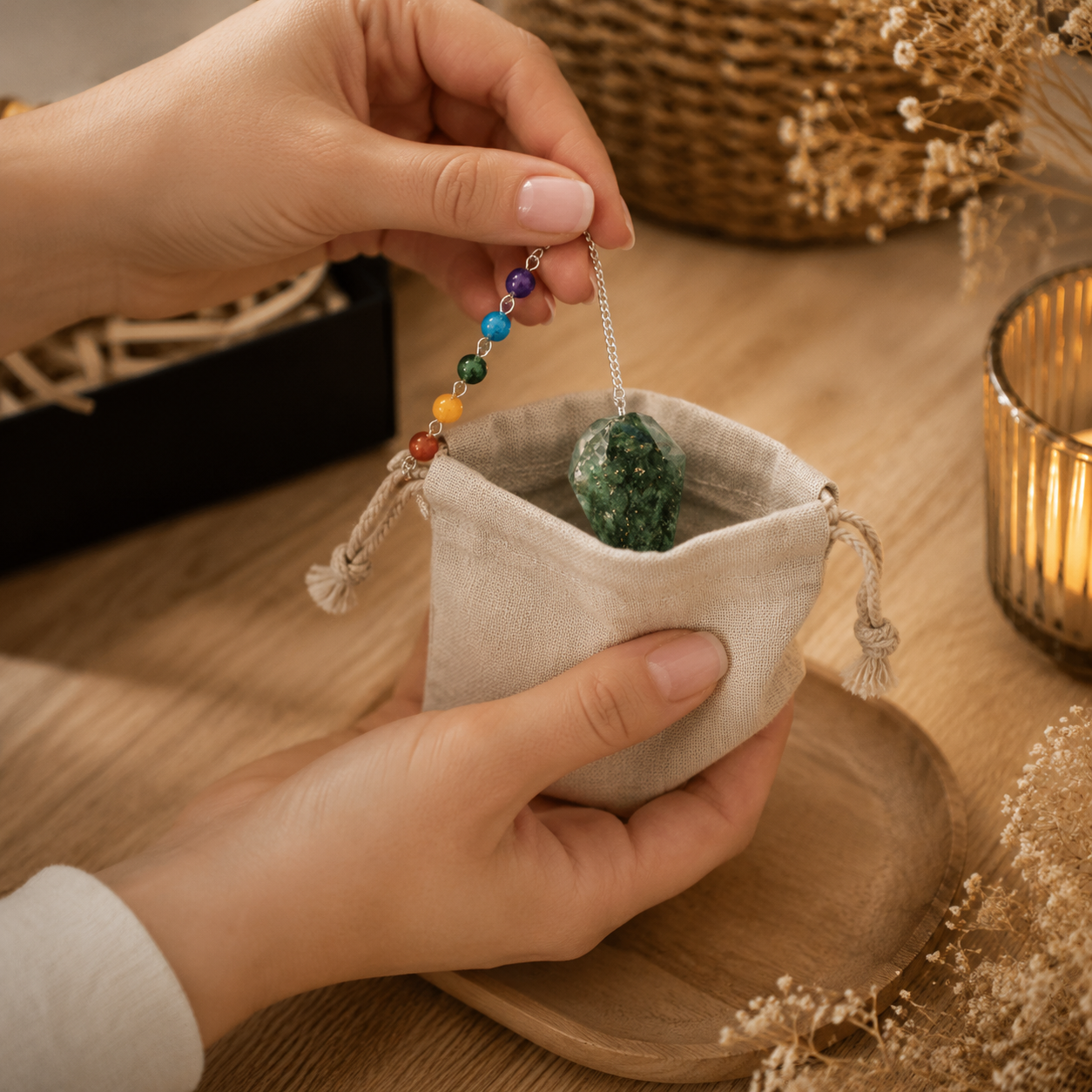Orgonite Power Chakra Pendulum