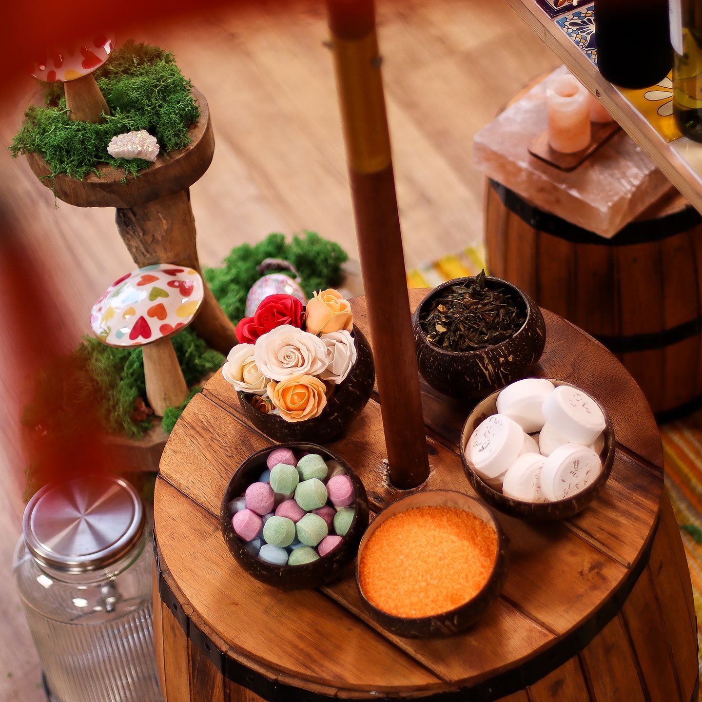 Natural Coconut Bowls for Craft Use