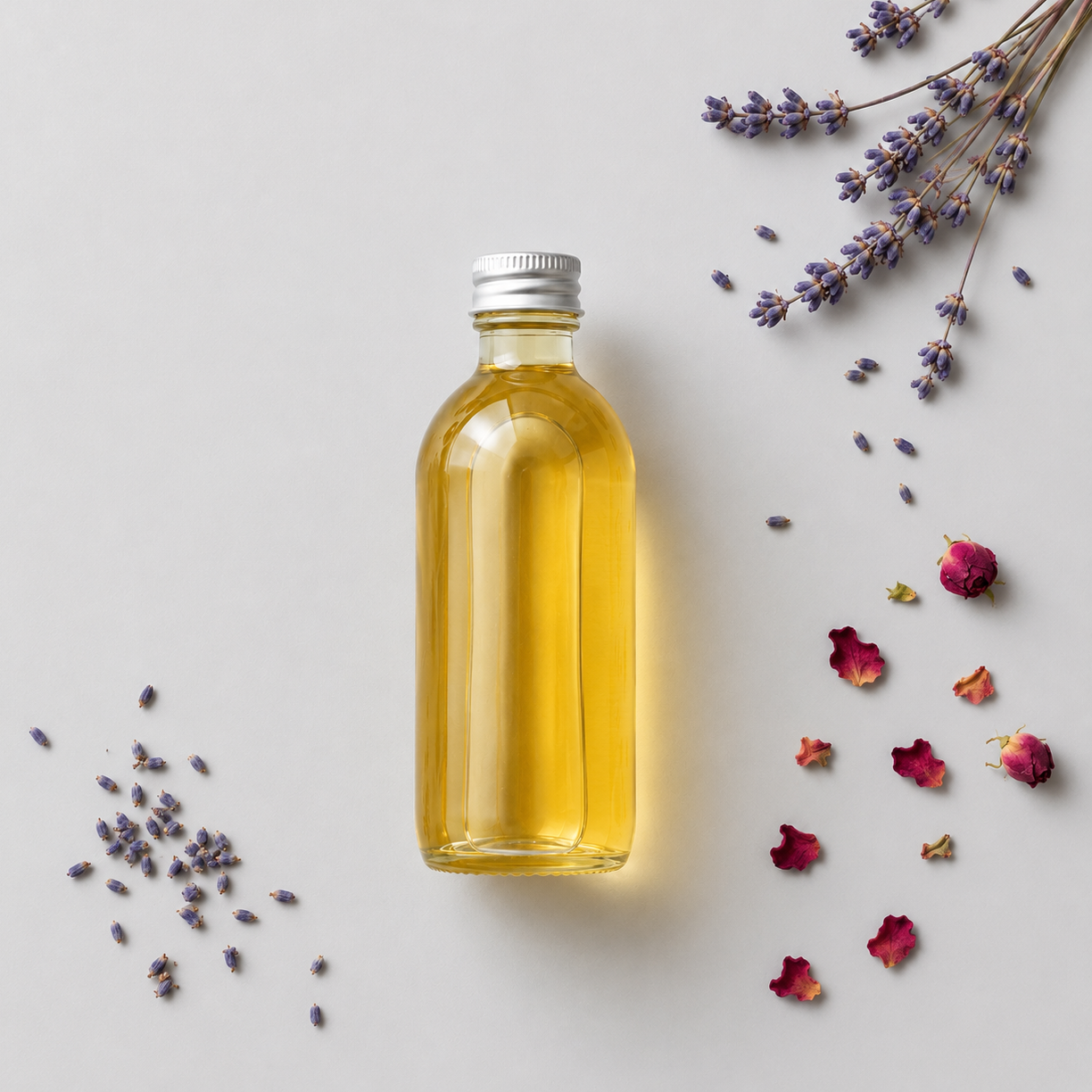 Clear Glass Medicine Bottle