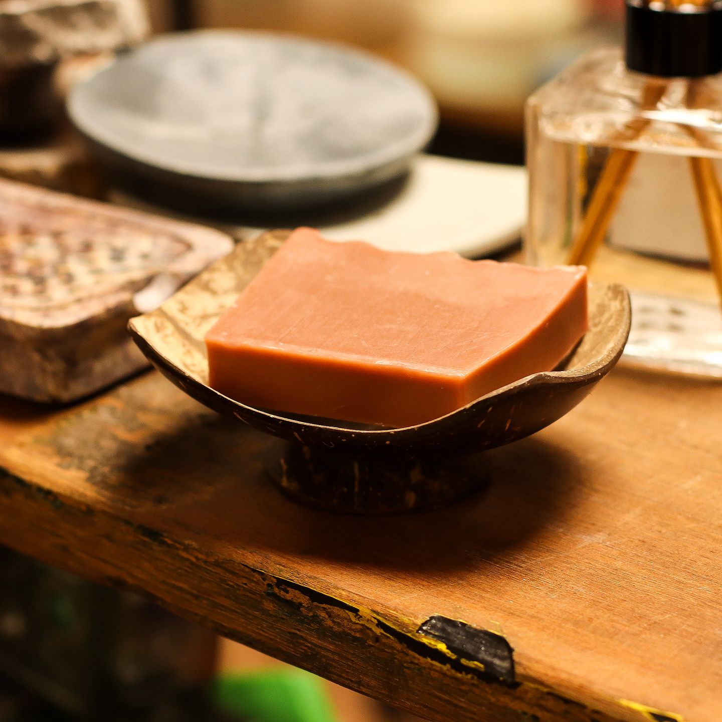Coconut Wood Soap Dishes
