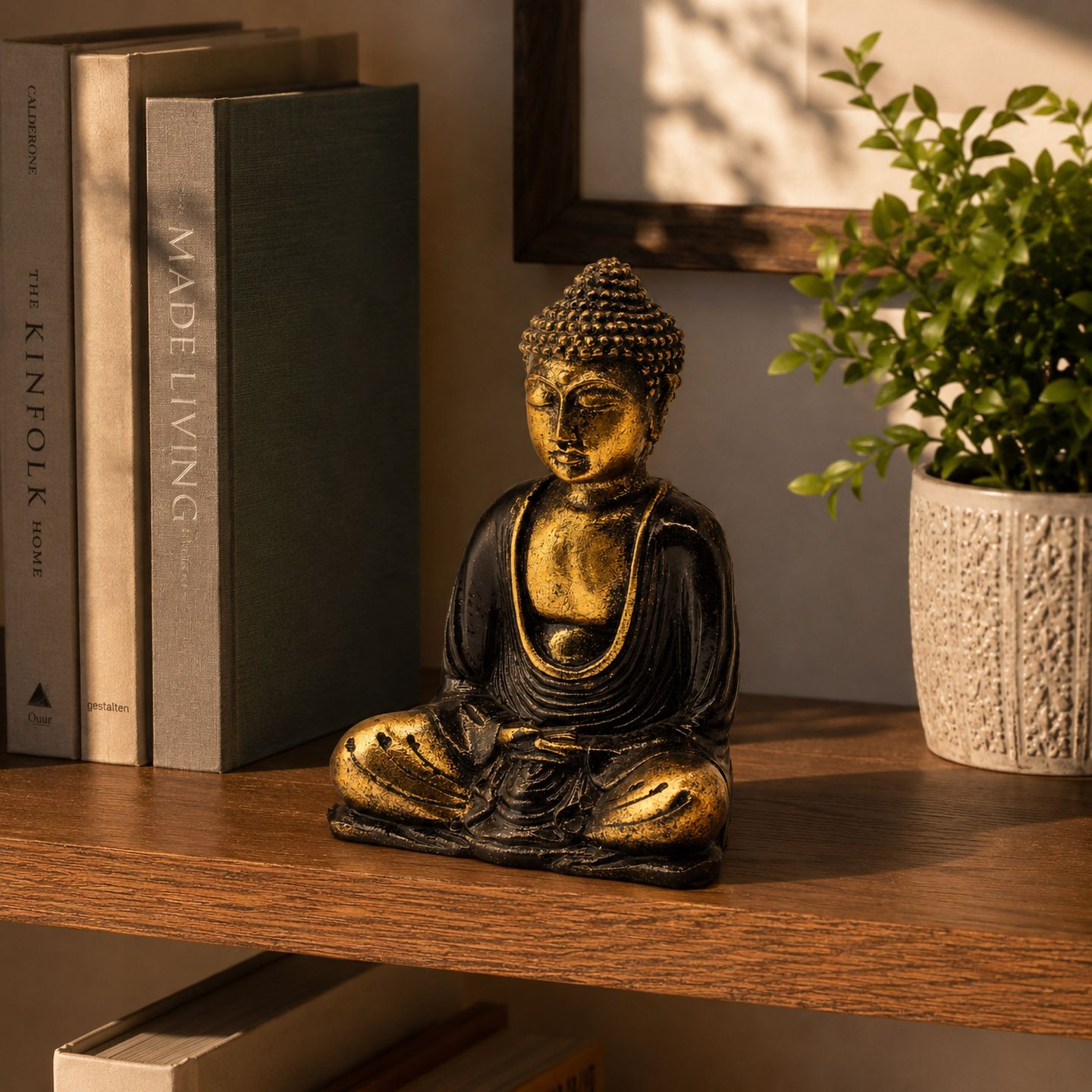 Hand-Painted Balinese Buddha Statues