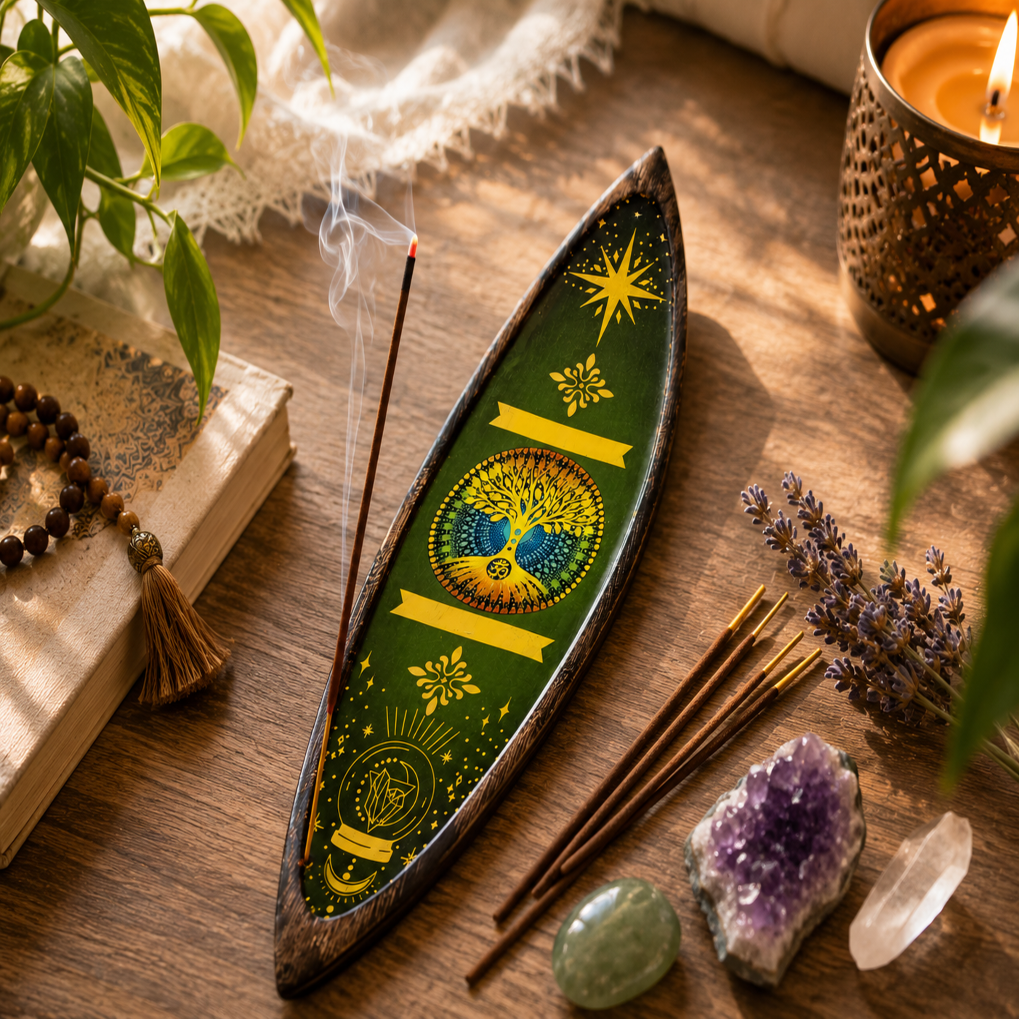 Enamel Incense Bowl
