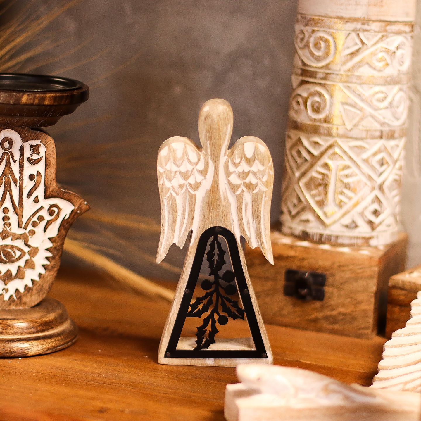 Mango Wood Angels