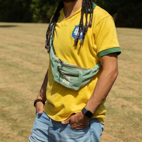 Cotton Hemp Waist Bag - Sage