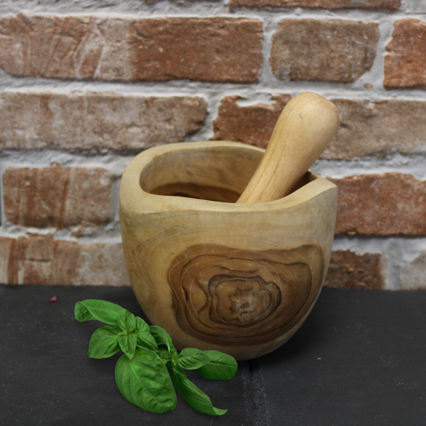 Ergo Teak Pestal & Mortar