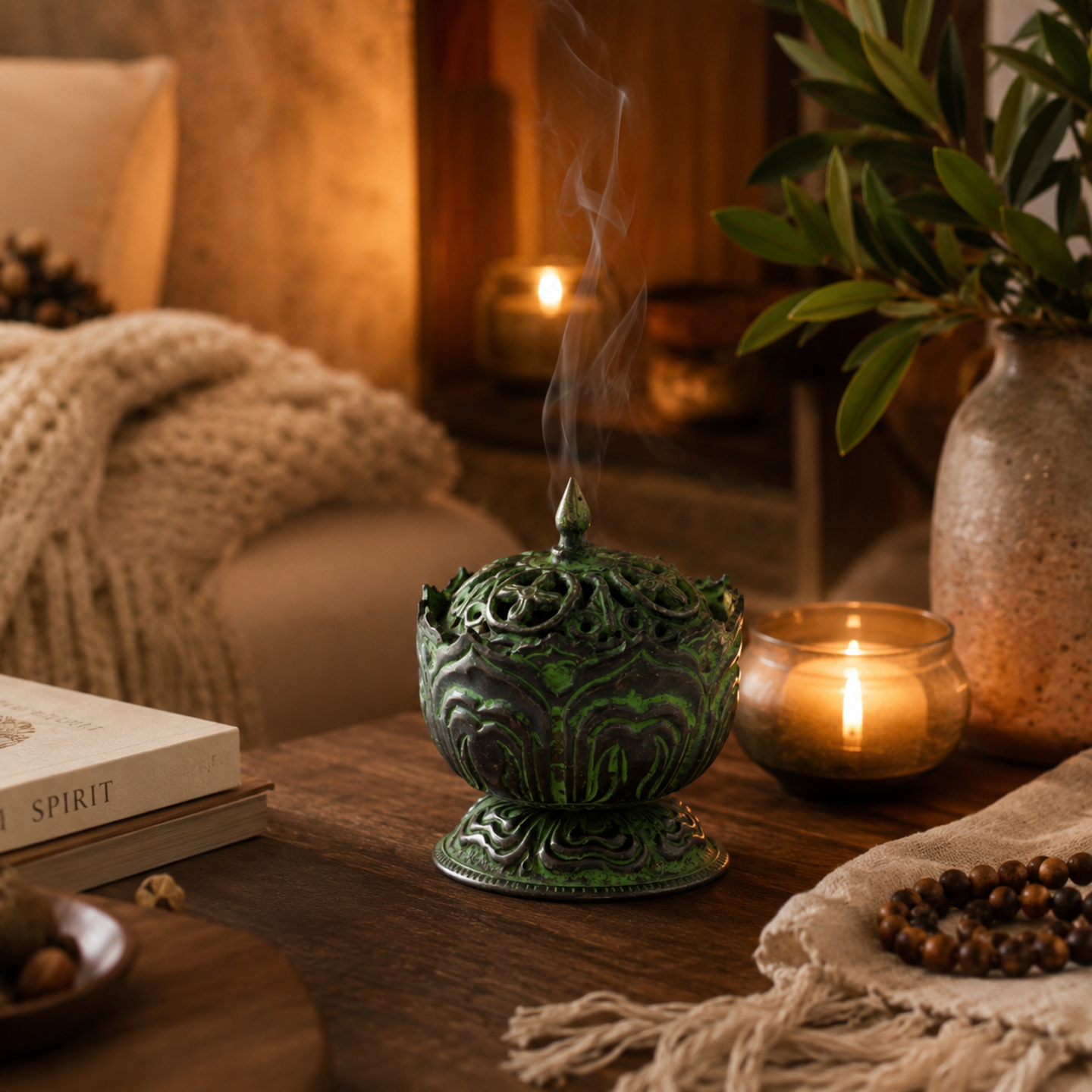 Artisan-Made Tibetan-Style Incense Burners