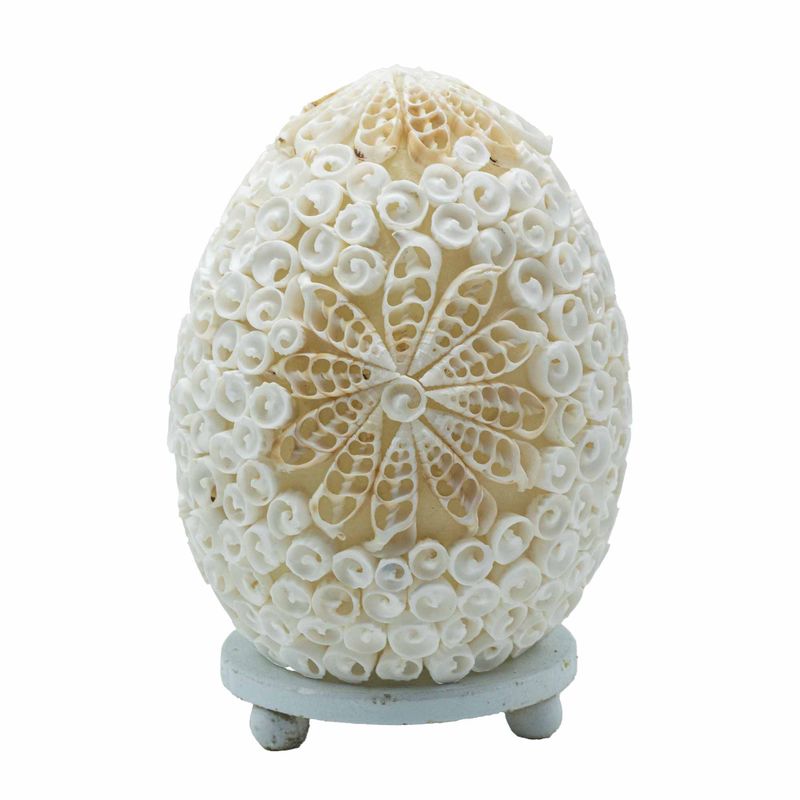 Boho Sea Shell Lamp - Cut Art Shell Oval - 15cm