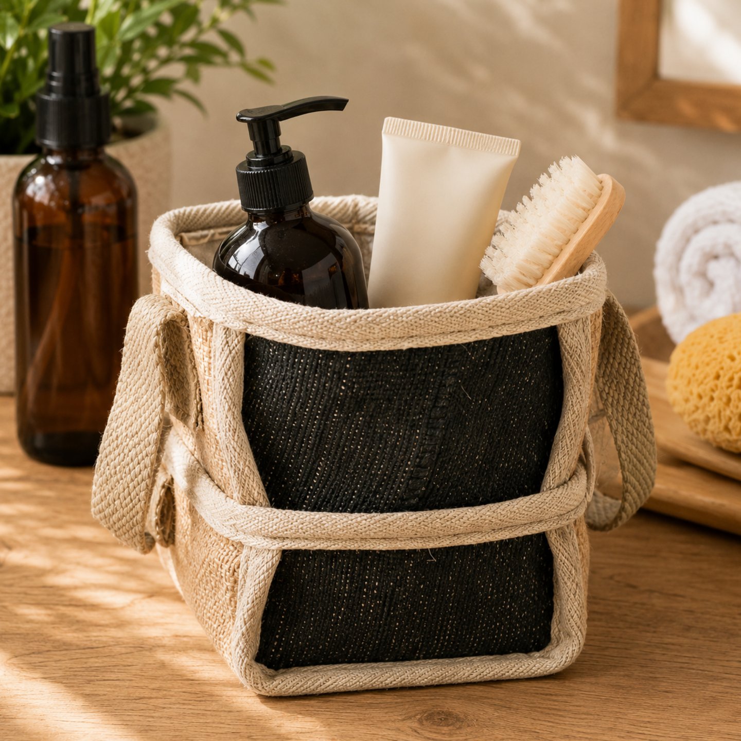 Natural Jute Shopping Baskets