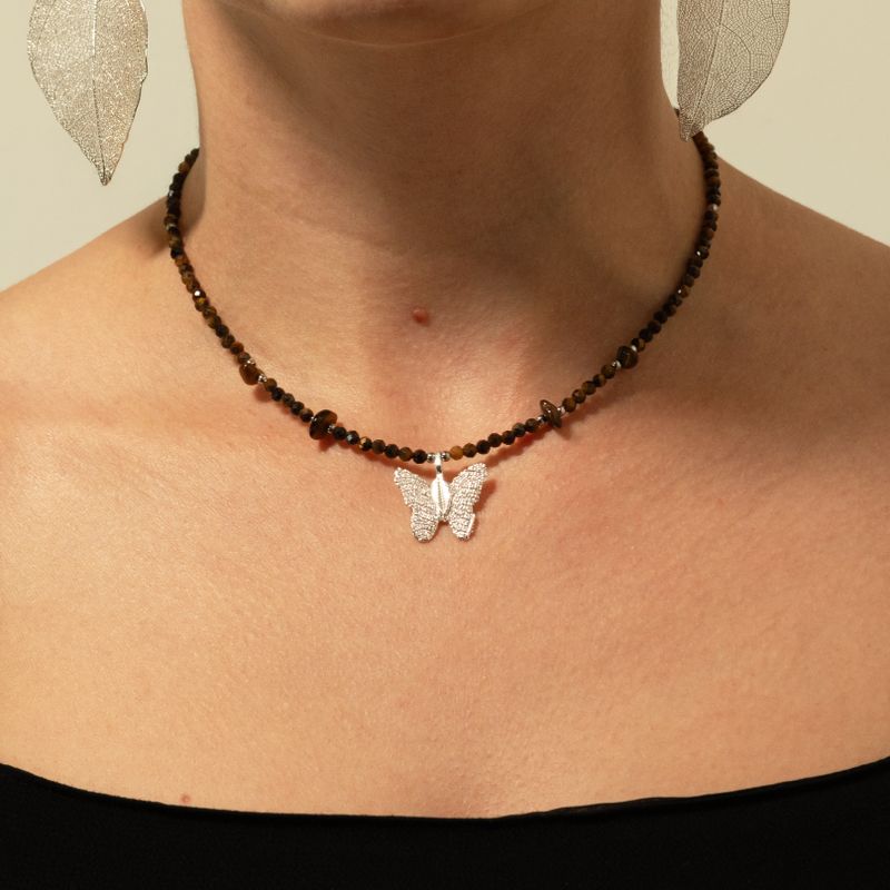 Nymph Spirit Gemstone Necklace Set - Sea Sunset