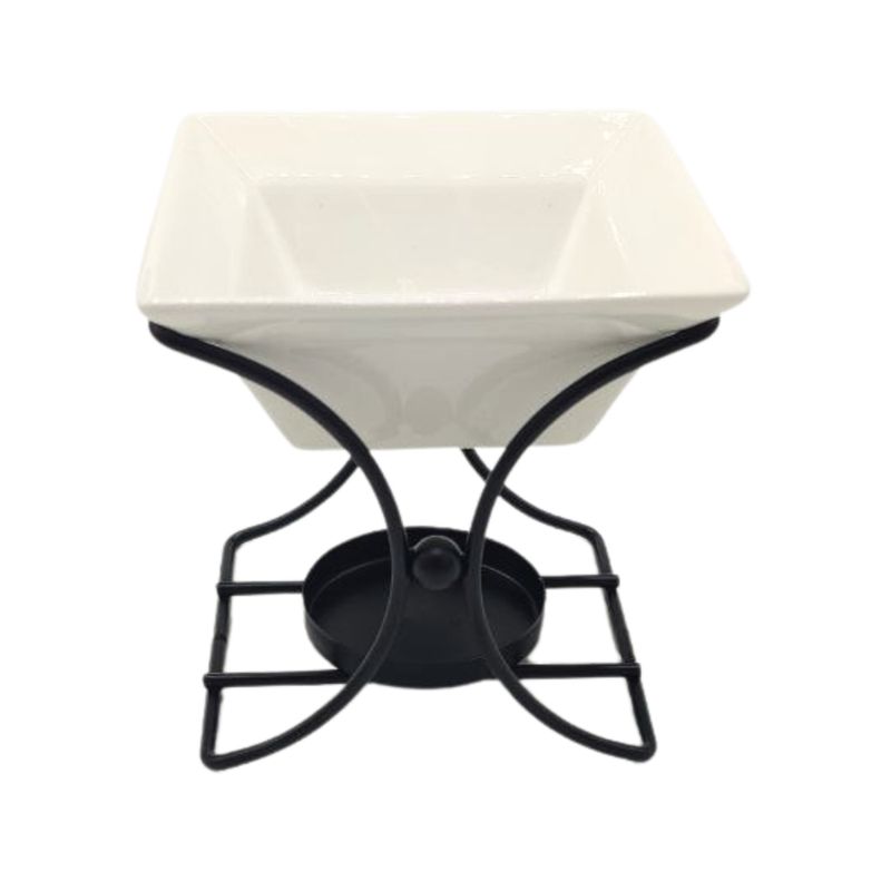 Ceramic & Metal Square Stand