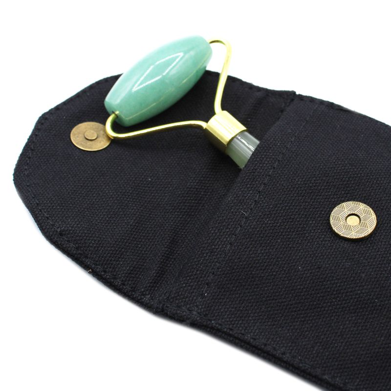 Gemstone Face Roller - Jade with Pouch