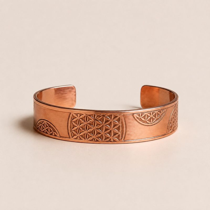 Solid Copper Bracelets with Affirmations Engravings (assorted)