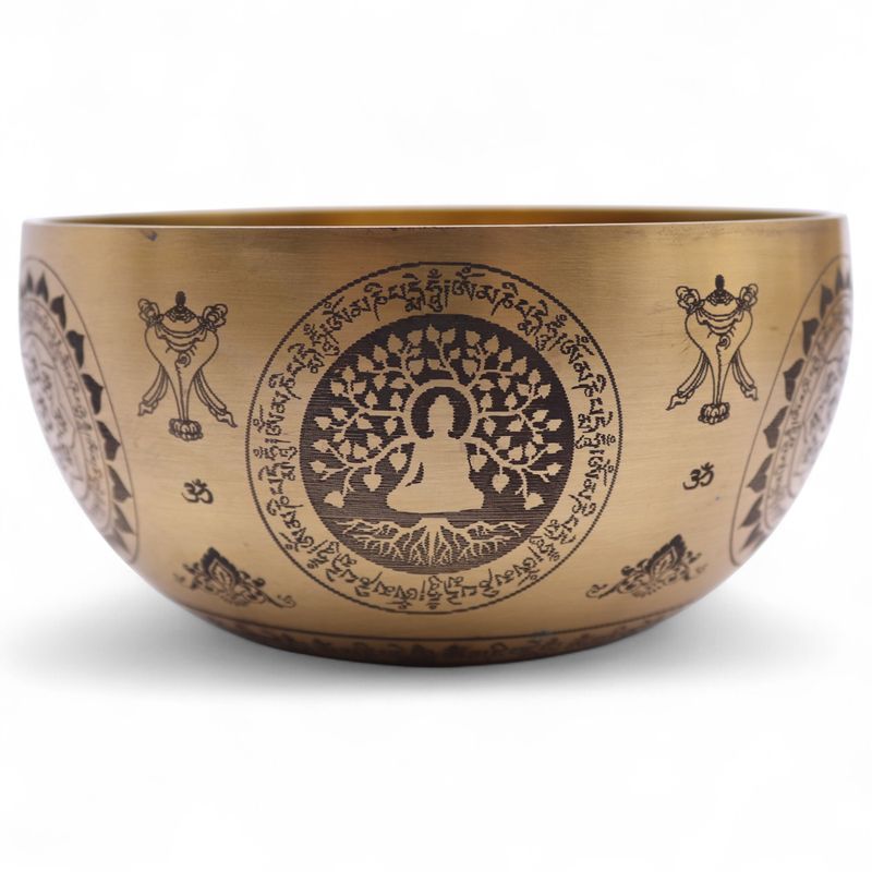 Pure Brass Etched Yogi - Medium Approx 15x7cm - 750gm