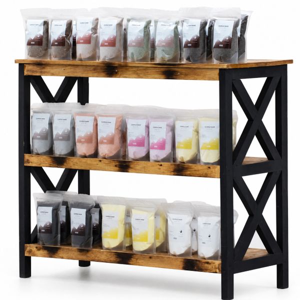 Scented Candle Sand - Starter of 44 Packs and Stand