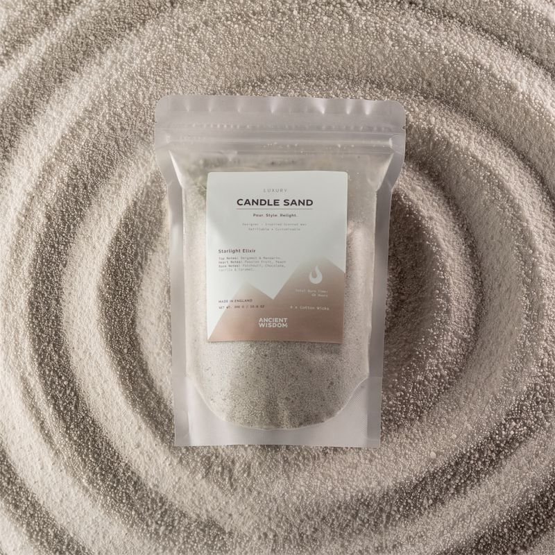 Scented Candle Sand - Starter of 44 Packs and Stand