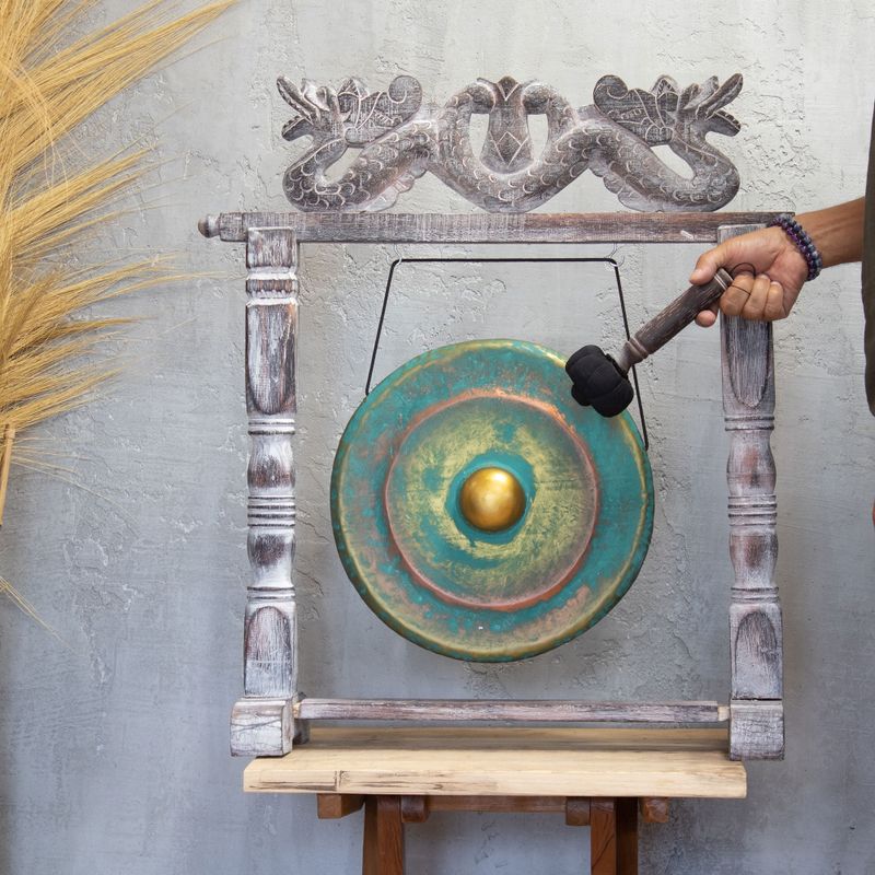 Medium Gong in Stand - 35cm - Greenwash