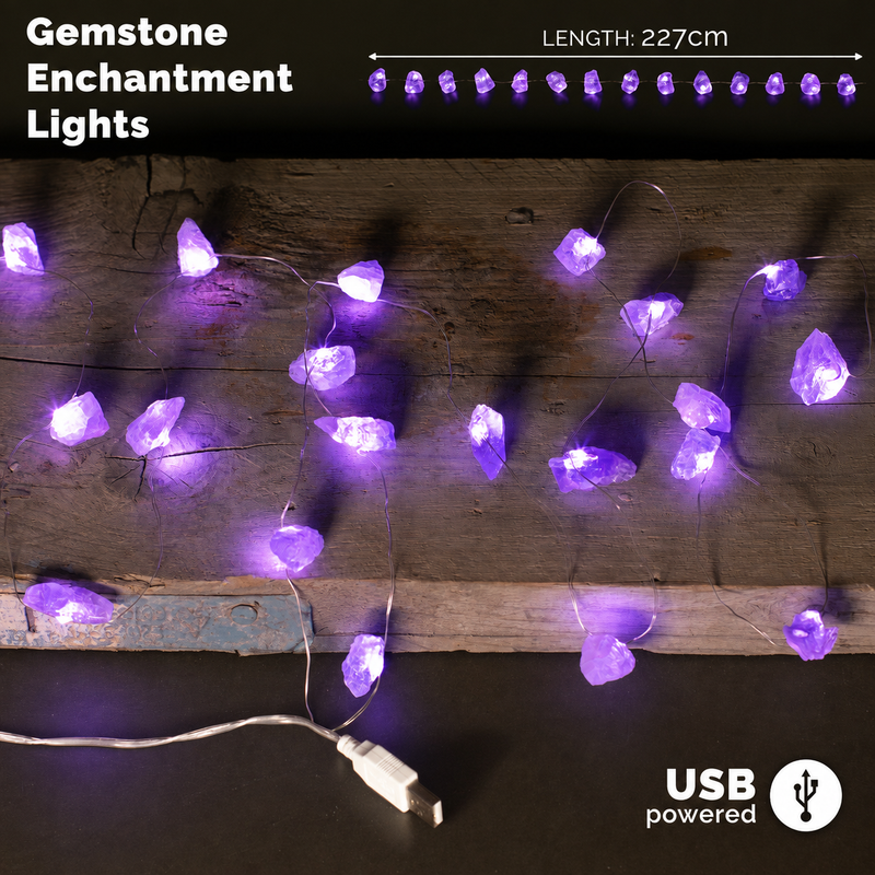 Wholesale Amethyst Gemstone Lights