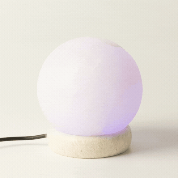 Quality USB Ball WHITE Salt Lamp - 9 cm (multi)