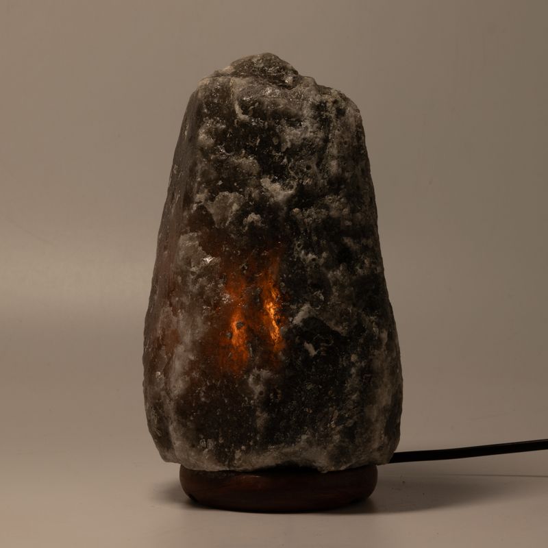 Grey Himalayan Natural Salt Lamp - 3-5kg