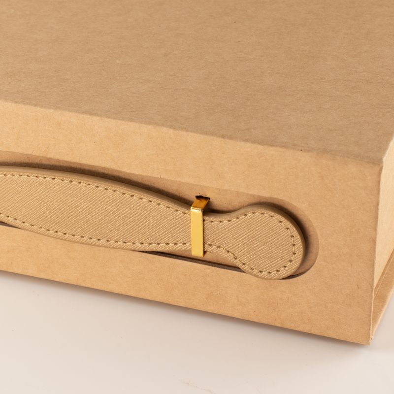 Flat Pack Gift Box - Med Hamper (24x18.2x8cm) - Brown Craft