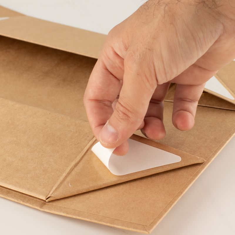 Flat Pack Gift Box - Med Hamper (24x18.2x8cm) - Brown Craft