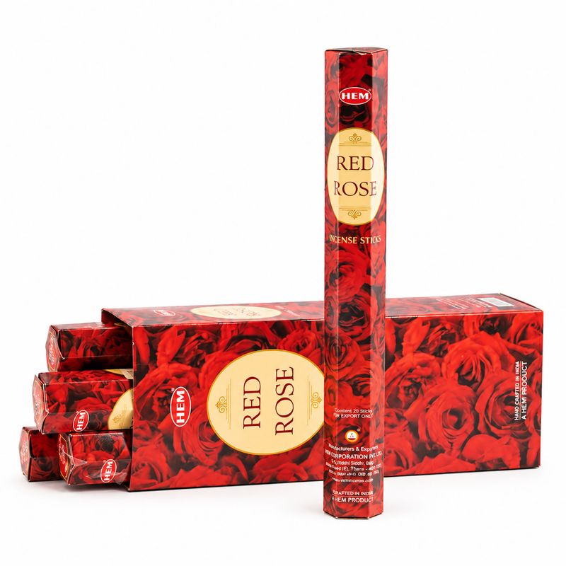 HEM Hexaganal Incence - Red Rose