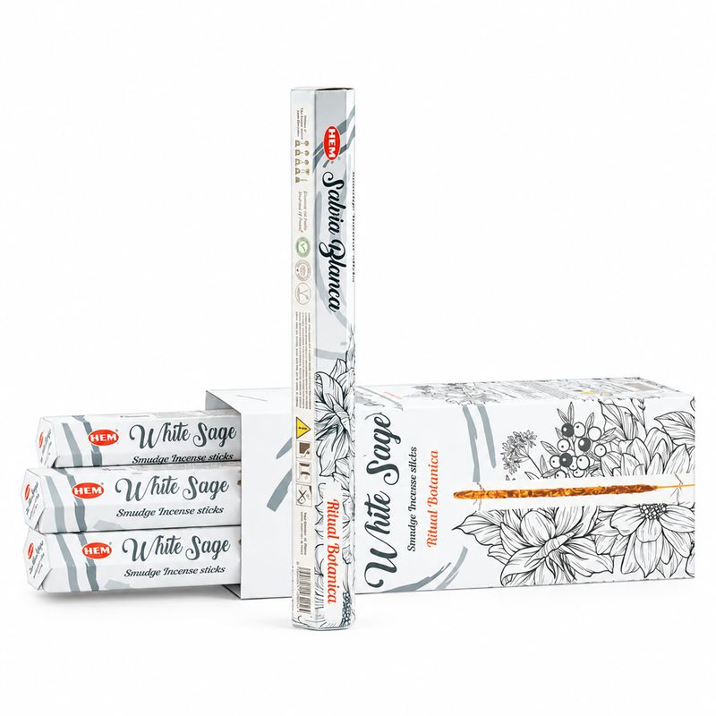 HEM Hexaganal Incence - Smuge  - White Sage