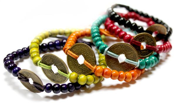 Bali Good Luck Feng Shui Bracelet Starter Pack – 60 Assorted Bracelets