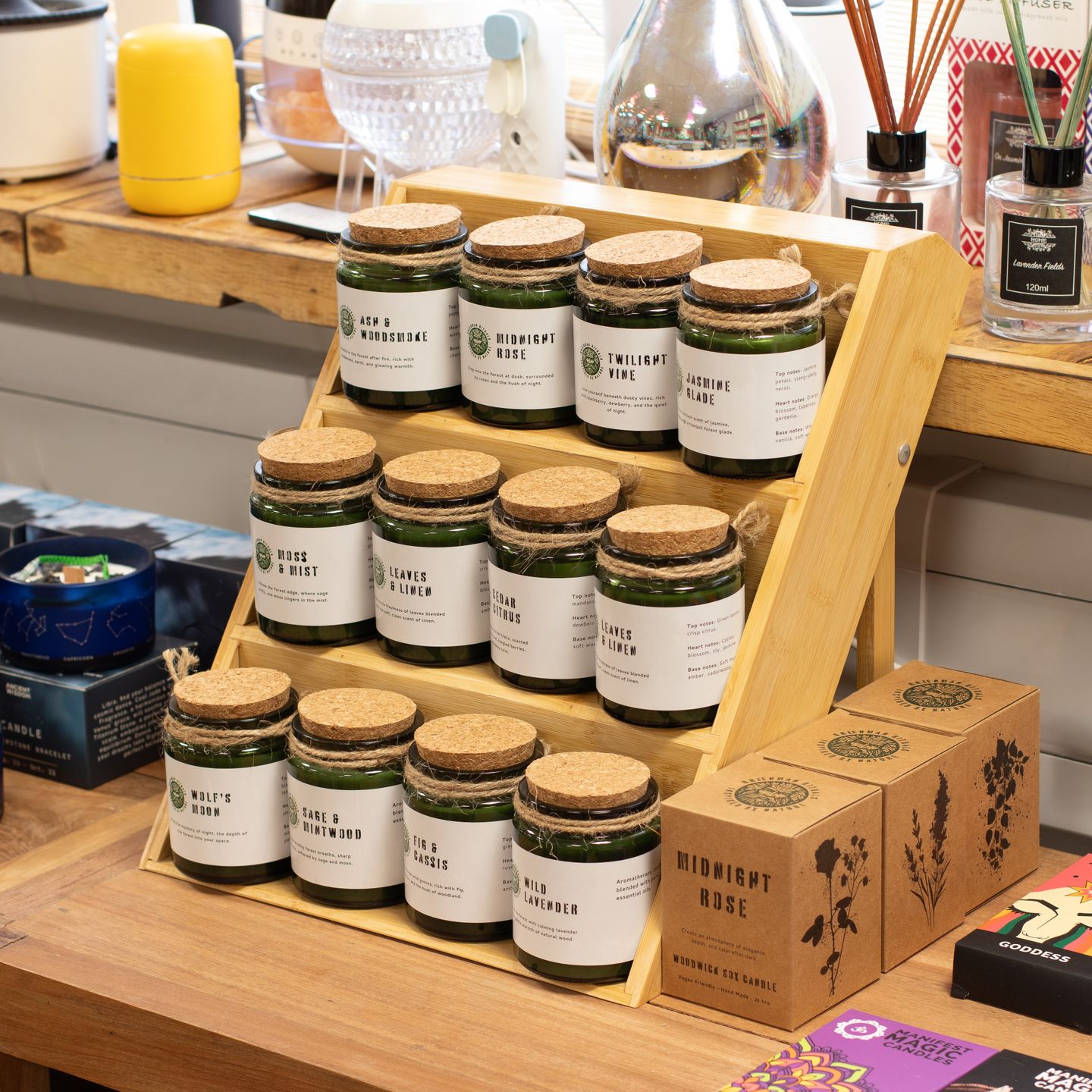 Bamboo Display Stands and Trays