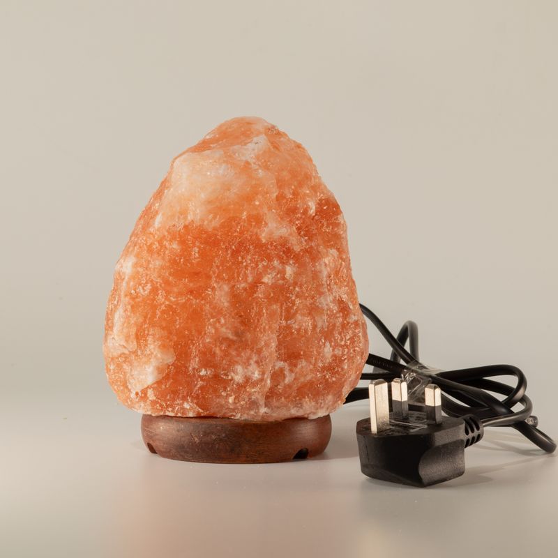 Himalayan Salt Lamp & Base - Apx 2-3kg