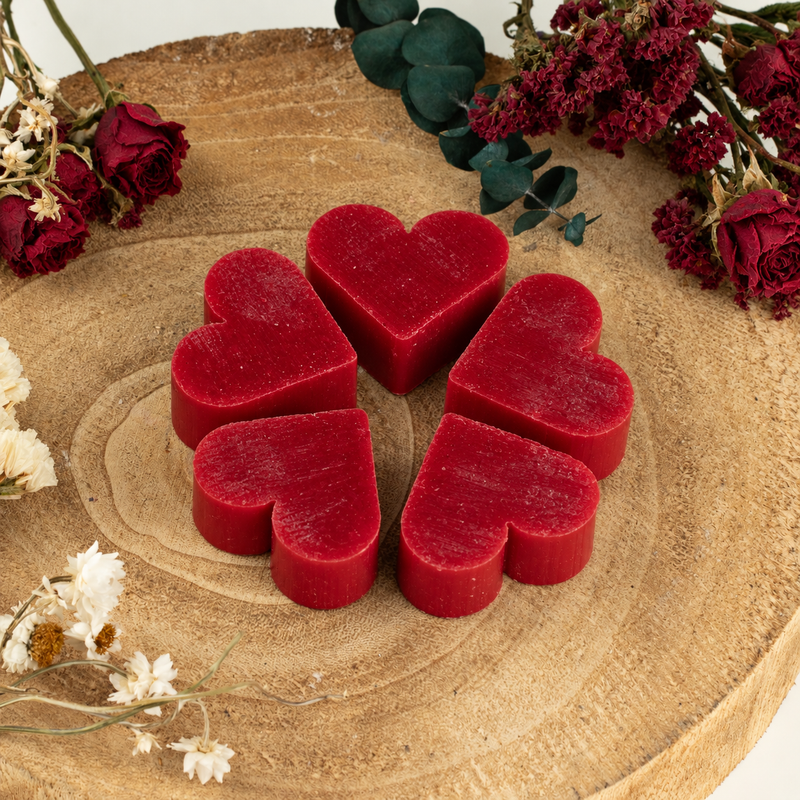 Heart Guest Soaps - Raspberry