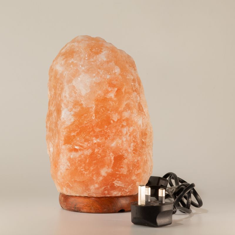 Himalayan Salt Lamp & Base - Apx 3-5kg